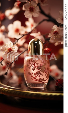 red pink manicure nail polish treatment beauty, ai 124723536