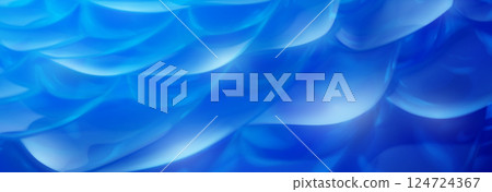 Abstract illustration of flowing blue waves. Abstract illustration of flowing blue waves. 124724367