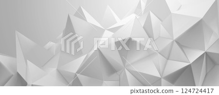Abstract white geometric background made of crystals. Abstract white geometric background made of crystals. 124724417