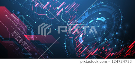 Financial trade concept. Stock market and exchange. Candle stick graph chart. 124724753