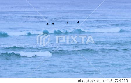 surfers waiting for the waves 124724933