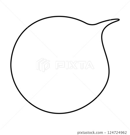 一個簡單的講話泡泡的插圖 124724962