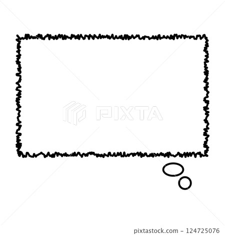 Illustration of a simple speech bubble Illustration of a simple speech bubble 124725076