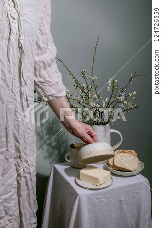 Spring Blossoms Breakfast Still Life Spring Blossoms Breakfast Still Life 124726559