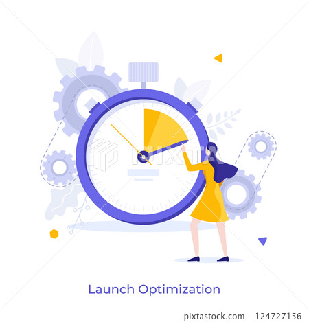 Business Character Concept. Vector Illustration Business Character Concept. Vector Illustration 124727156