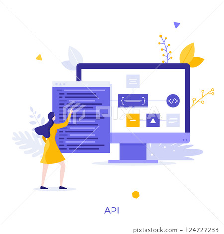 Business Character Concept. Vector Illustration Business Character Concept. Vector Illustration 124727233