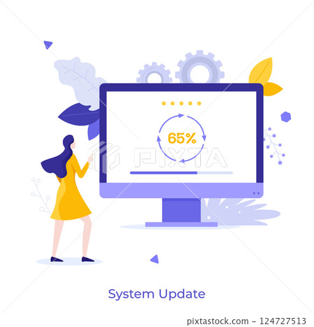 Business Character Concept. Vector Illustration Business Character Concept. Vector Illustration 124727513