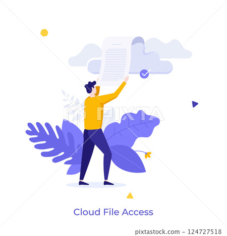 Business Character Concept. Vector Illustration Business Character Concept. Vector Illustration 124727518