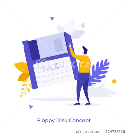 Business Character Concept. Vector Illustration Business Character Concept. Vector Illustration 124727526
