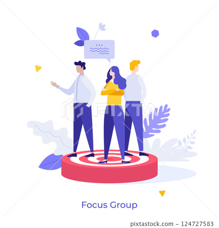 Business Character Concept. Vector Illustration Business Character Concept. Vector Illustration 124727583