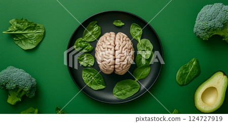 Brain Food Concept Plate 124727919