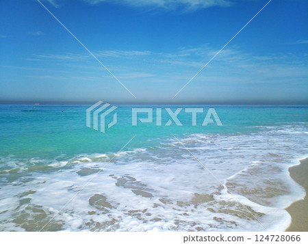 Sea view United Arab Emirates. Sharjah beach. Sea view United Arab Emirates. Sharjah beach. 124728066