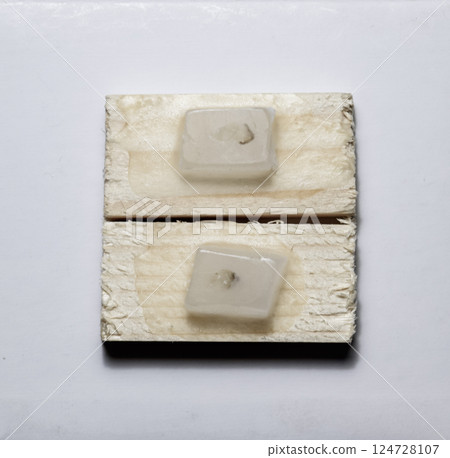 Paraffin blocks with cancer samples, samples for histological examination of the tumor. Paraffin blocks with cancer samples, samples for histological examination of the tumor. 124728107