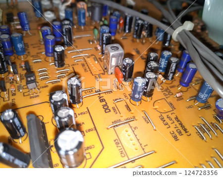 Details and diagrams of the cassette deck. Tape recorder 124728356