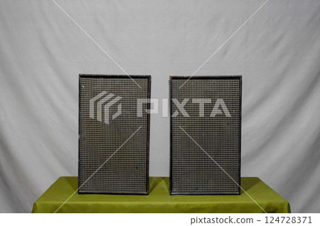 Vintage shelf columns from Soviet Union. Vintage speakers Vega 15ac-404 Vintage shelf columns from Soviet Union. Vintage speakers Vega 15ac-404 124728371