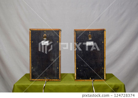 Vintage shelf columns from Soviet Union. Vintage speakers Vega 15ac-404 Vintage shelf columns from Soviet Union. Vintage speakers Vega 15ac-404 124728374