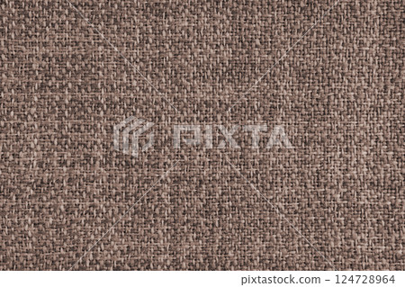 Upholstery brown jacquard fabric close up weave texture, textile background, cloth structure Upholstery brown jacquard fabric close up weave texture, textile background, cloth structure 124728964