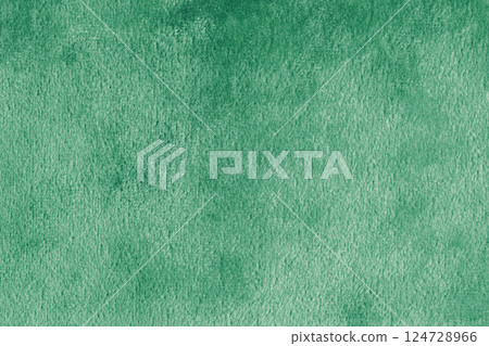 Faux fur, shiny silk velvet green fabric or cloth macro, close up texture background 124728966