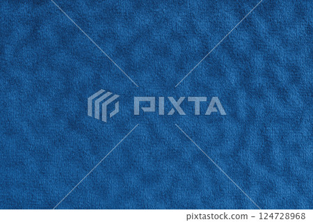 Faux fur , fluffy velours blue fabric, cloth macro texture with wavy effect, upholstery textile Faux fur , fluffy velours blue fabric, cloth macro texture with wavy effect, upholstery textile 124728968