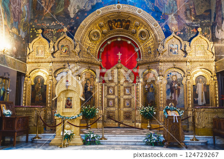 Interiors Of St.Nicholas Church In Russian Style 124729267