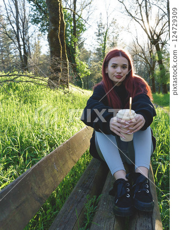 Woman in the Park Woman in the Park 124729309