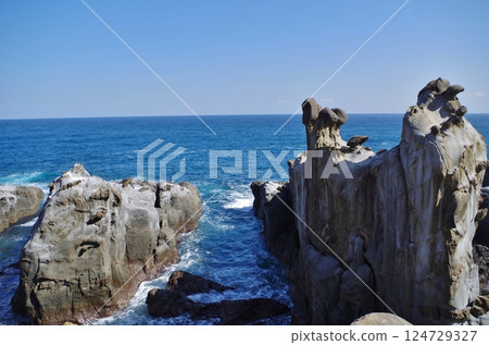 Concretions: strange rock formations at Udo Shrine Concretions: strange rock formations at Udo Shrine 124729327