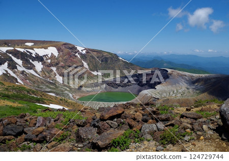 Okama Crater of Zao from the promenade to Mt. Katta Okama Crater of Zao from the promenade to Mt. Katta 124729744