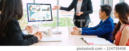 Business data dashboard provide business intelligence analytic snugly Business data dashboard provide business intelligence analytic snugly 124730406