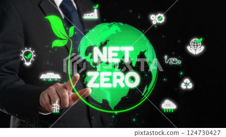 Net zero concept with sustainability EIDE Net zero concept with sustainability EIDE 124730427