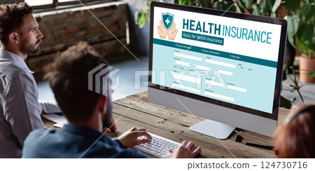 Health insurance web site brisk registration system 124730716