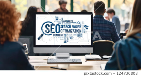 SEO search engine optimization for brisk e-commerce and online retail business 124730808