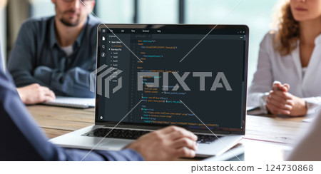 Software development programming on computer screen for brisk application Software development programming on computer screen for brisk application 124730868