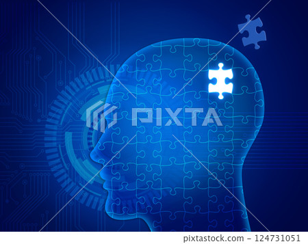 Brain image, cyber image 124731051