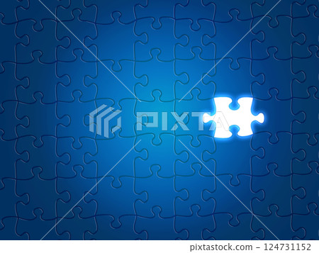 Simple blank puzzle pieces Simple blank puzzle pieces 124731152