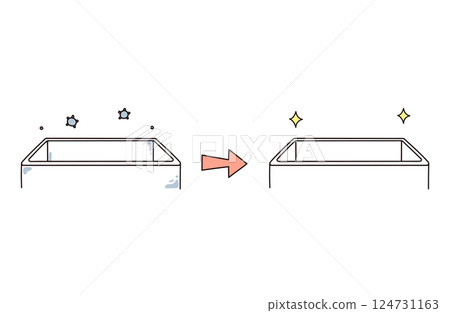 Illustration of bathtub 124731163