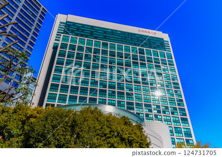 Tokyo Minato Ward Higashi-Shinbashi cityscape Tokyo Shiodome Building Tokyo Minato Ward Higashi-Shinbashi cityscape Tokyo Shiodome Building 124731705