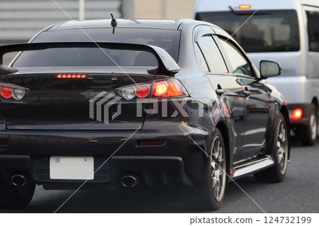 Car tail lights 124732199