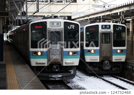 [SN] Shinonoi Line 211 Series Train (Local: Matsumoto⇔Nagano) 124732460