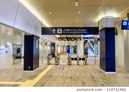 Osaka Loop Line, Bentencho Station New Station Building Central South Exit Ticket Gate 124732466