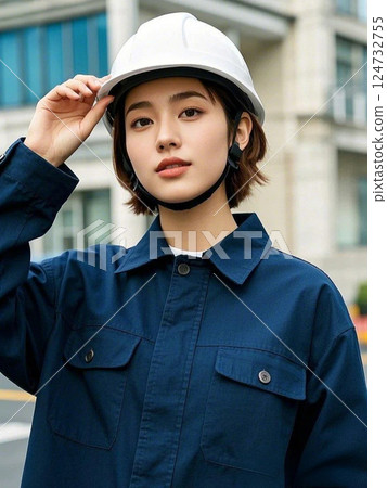 Women working in the manufacturing industry 124732755