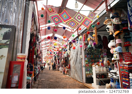 Colorful Peruvian handicrafts Colorful Peruvian handicrafts 124732769