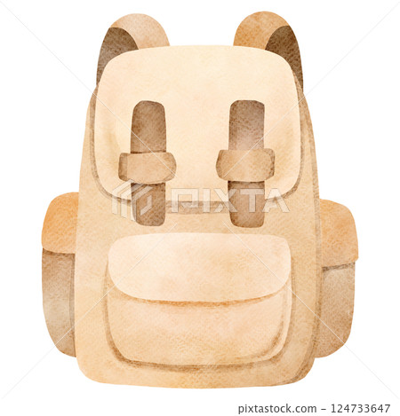 Boho Adventure Bag Clipart 124733647