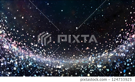 Sparkling space image Luxury circular stardust texture background 124733925