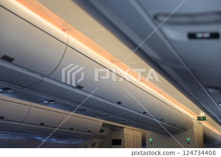 飛機機艙 124734408