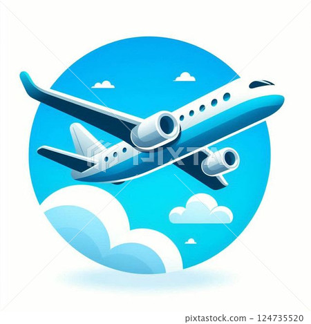 飛機圖標 124735520
