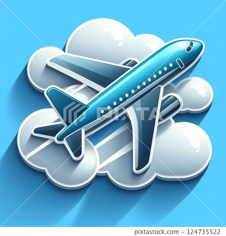 飛機圖標 124735522
