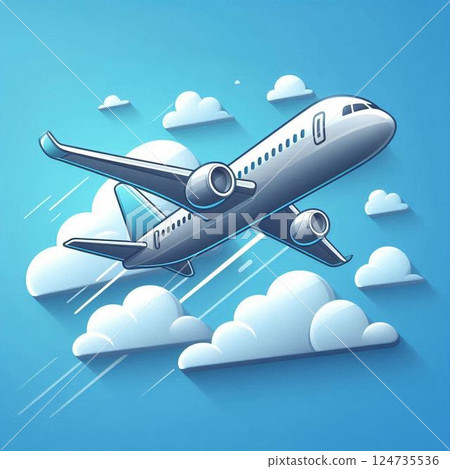 飛機圖標 124735536