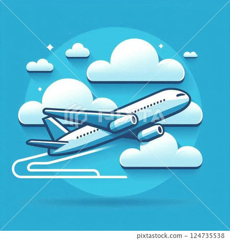 飛機圖標 124735538