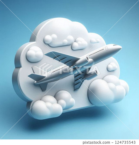 飛機圖標 124735543