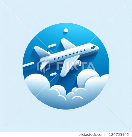飛機圖標 124735545
